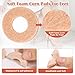 Dexpinzo 84 Pcs Callus Cushions for Bottom of Feet Self Adhesive Donut Corn Remover Pads Corn Patches for Foot Toes Blister Bunion Wart Pain Relief Prevention PadsSkin Color - Image 4