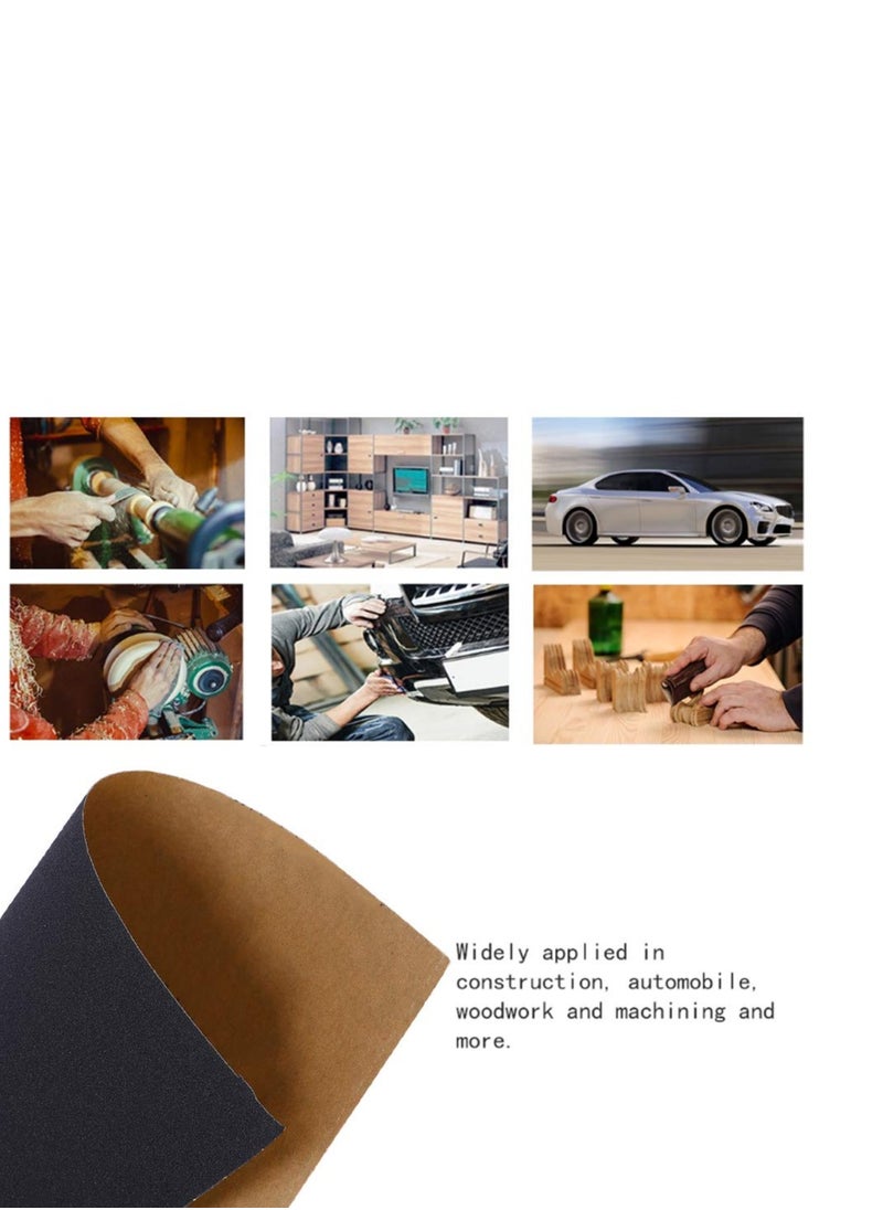 Clarke - Waterproof 120 Grit Sanding Paper Set (50 Pieces) - Image 1