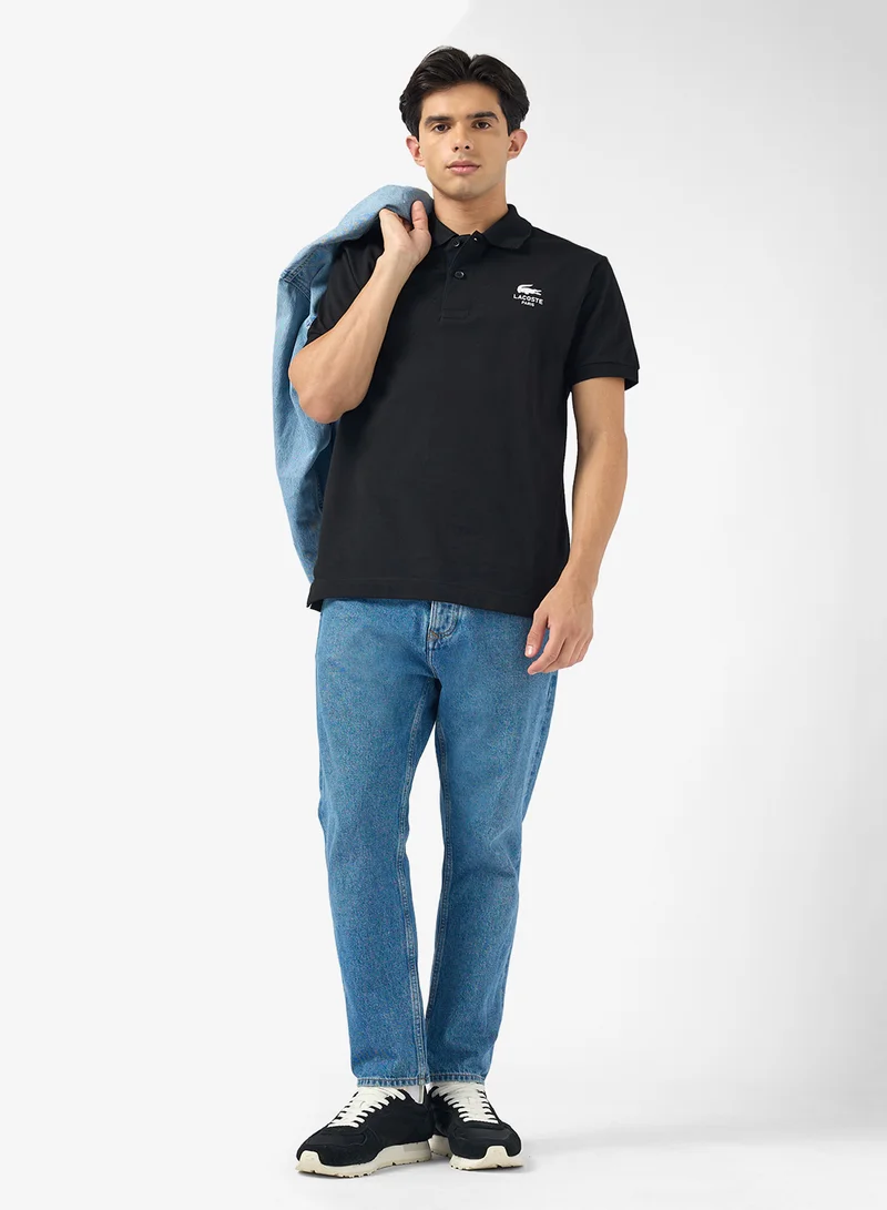 LACOSTE Signature Print Polo