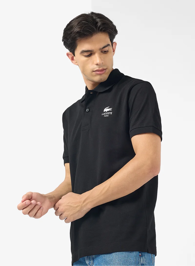 LACOSTE Signature Print Polo