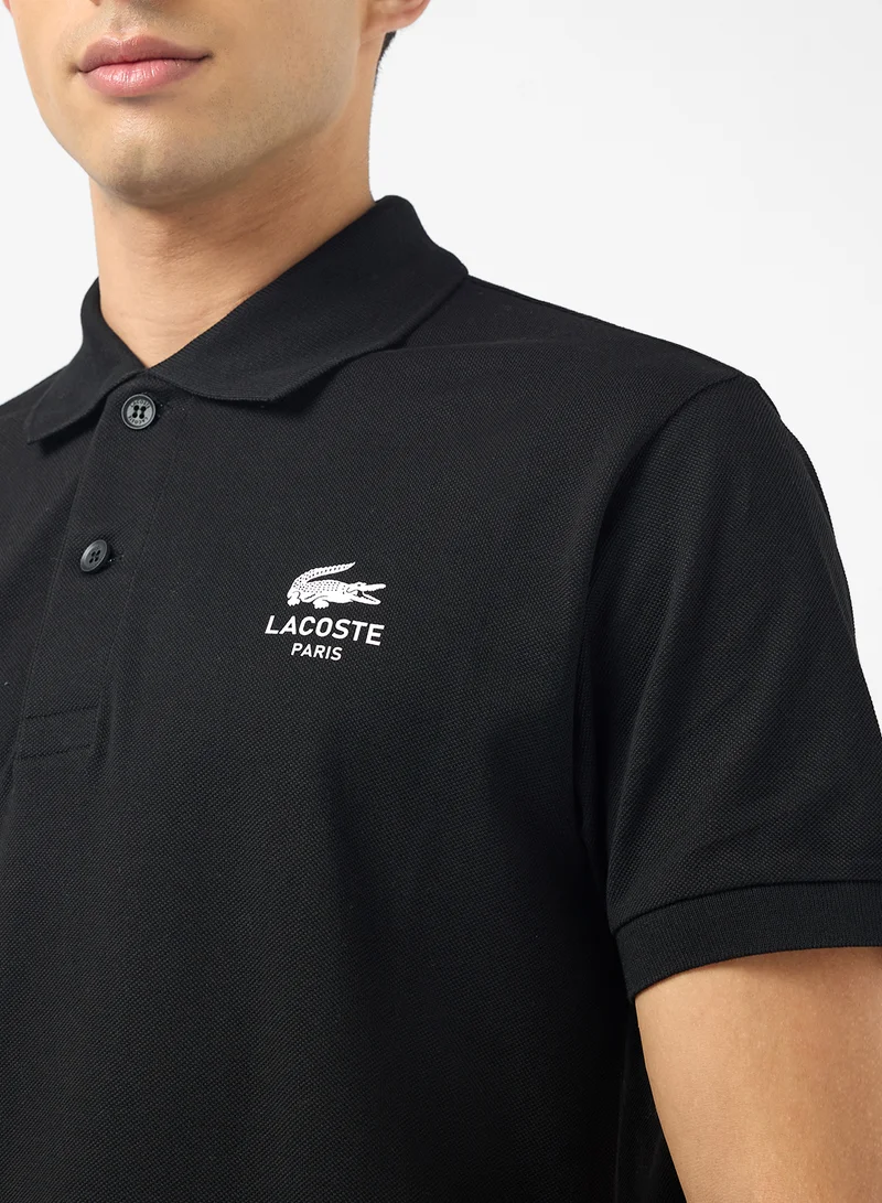 LACOSTE Signature Print Polo