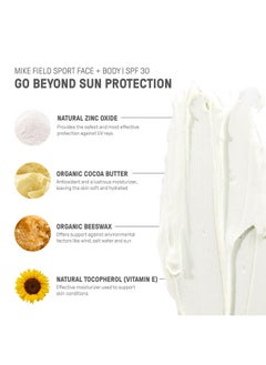 raw elements Mike Fields Face & Body Organic Sunscreen Tin Spf 30 Nonnano Zinc Oxide Waterresistant 80 Min Reef Safe All Ages Safe Travel Sunblock 1.8 Oz  - Image 4