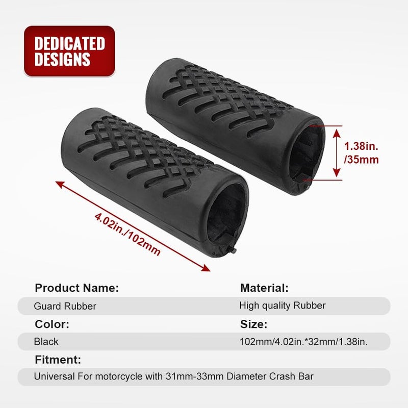 GZYF Motorcycle Crash Bar Rubber Cover - Image 2