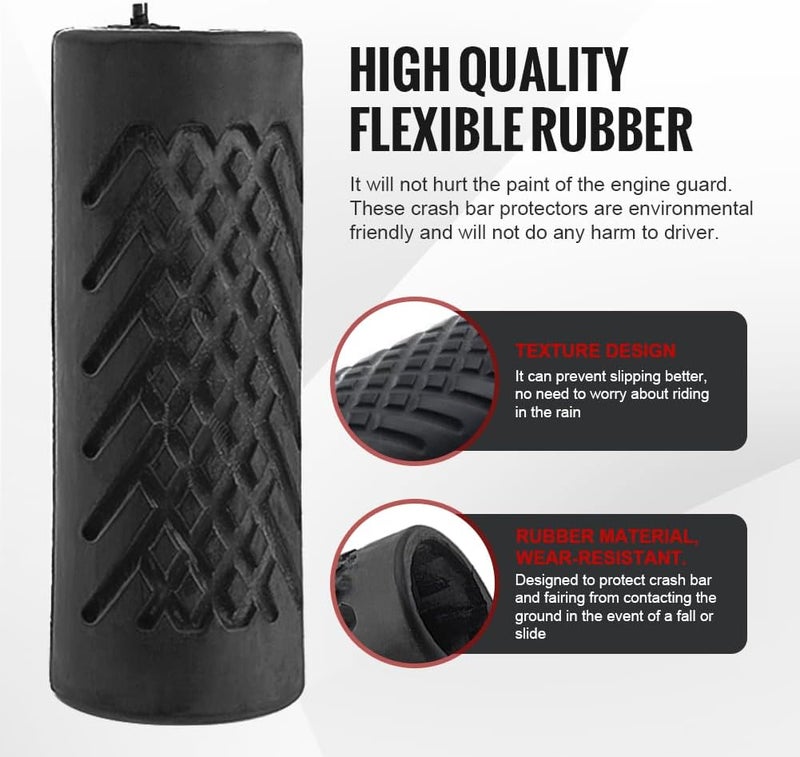 GZYF Motorcycle Crash Bar Rubber Cover - Image 3