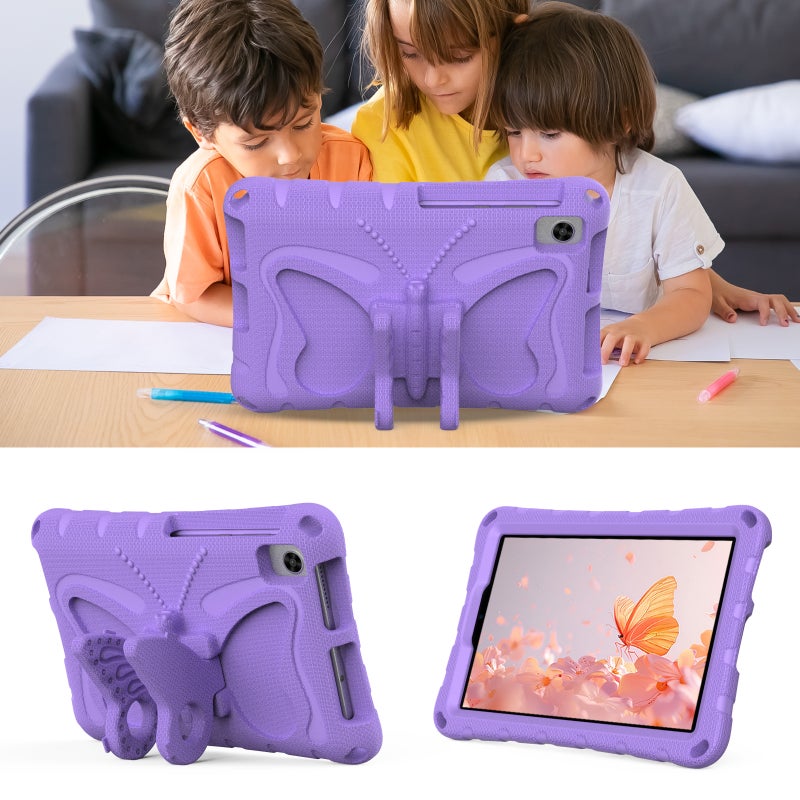 erorex For Huawei Matepad T8 8.0 2020 Butterfly Bracket Eva Shockproof Tablet Case(Light Purple) - Image 5