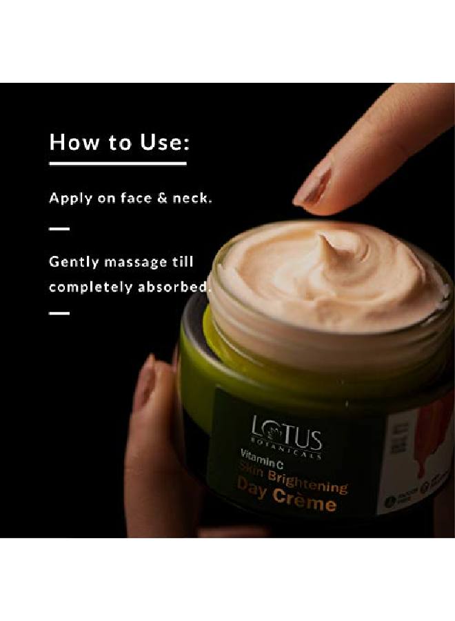 LOTUS BOTANICALS Skin Brightening Day Cream | Vitamin C | SPF 25 | PA+++ | Lightweight | Silicon & Chemical Free | All Skin Types | 50g  - Image 5