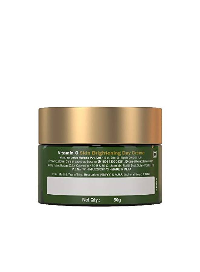 LOTUS BOTANICALS Skin Brightening Day Cream | Vitamin C | SPF 25 | PA+++ | Lightweight | Silicon & Chemical Free | All Skin Types | 50g  - Image 3