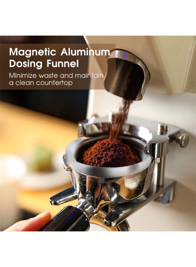 51mm Espresso Accessories Kit, Coffee Distributor and Tamper Leveler, WDT Tool and Dosing Funnel Set Fits Delonghi 51 mm Espresso Machines and Portafilters - Image 4