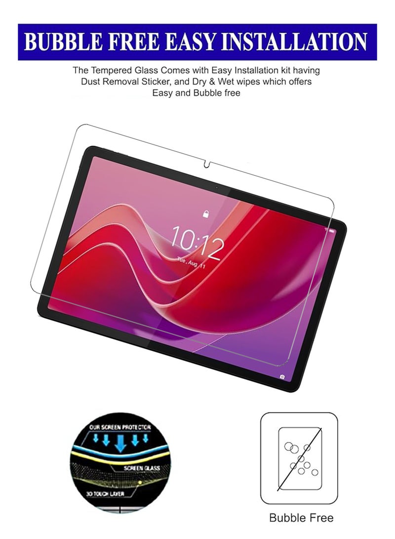 2 Pieces Lenovo Tab M11 - 11 Inch Tempered Glass Screen Protector – High Transparency, Delicate Touch, Anti-Explosion, Smooth Arc Edges, Easy Installation, Screen Protector for Lenovo Tab M11 - Image 4