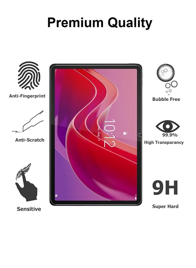2 Pieces Lenovo Tab M11 - 11 Inch Tempered Glass Screen Protector – High Transparency, Delicate Touch, Anti-Explosion, Smooth Arc Edges, Easy Installation, Screen Protector for Lenovo Tab M11 - Image 2