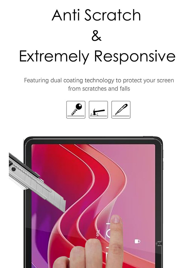 2 Pieces Lenovo Tab M11 - 11 Inch Tempered Glass Screen Protector – High Transparency, Delicate Touch, Anti-Explosion, Smooth Arc Edges, Easy Installation, Screen Protector for Lenovo Tab M11 - Image 3