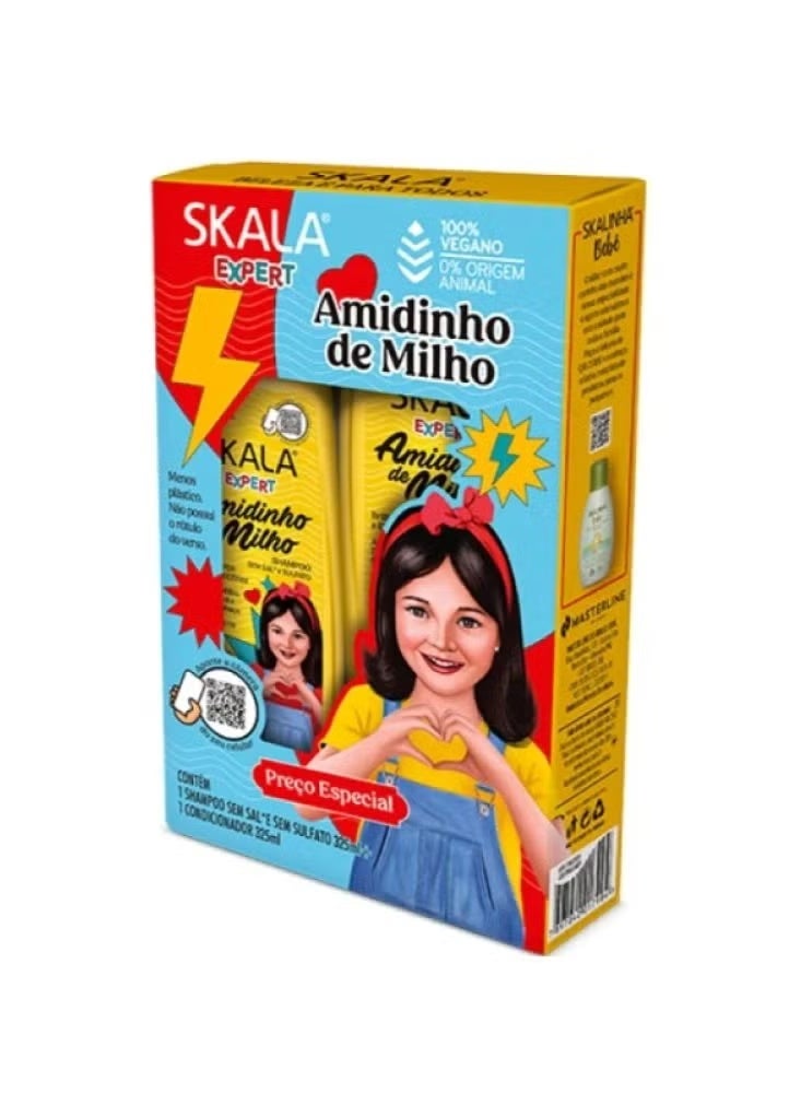 Scala Amidinho de Milho Shampoo Conditioner 2 x 325 Ml - Image 2
