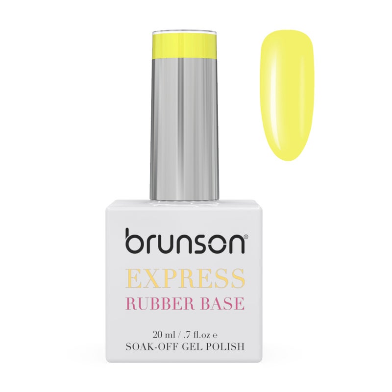 brunson TPO free Rubber Base Gel polish 20ml Soak Off Base Coat for Nail Strengthening Long Lasting Gel Polish Base for Chip Free Shine Brittle Nails UV Rubber base Russian manicure Non Yellowing salon manicure - Image 1