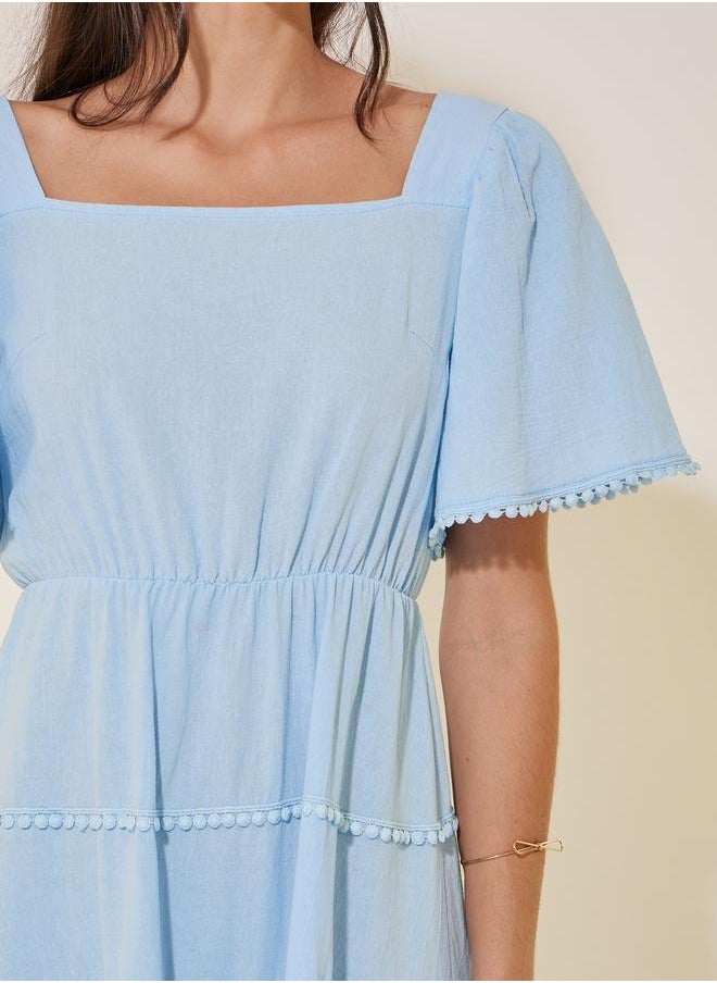 Take Two Tiered Midi Dress  - Image 4