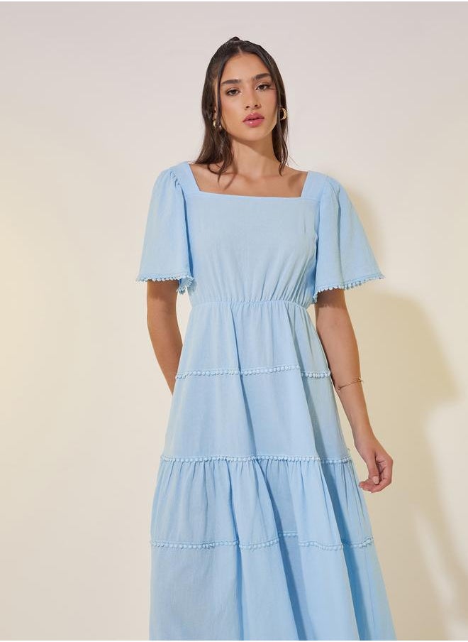 Take Two Tiered Midi Dress  - Image 3
