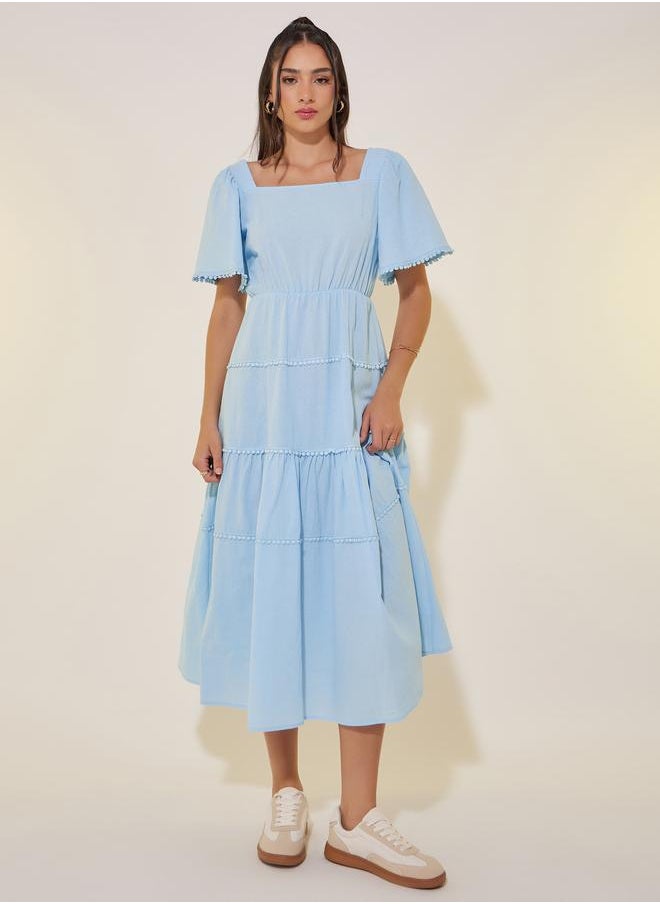Take Two Tiered Midi Dress  - Image 2