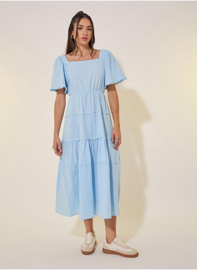 Take Two Tiered Midi Dress  - Image 1