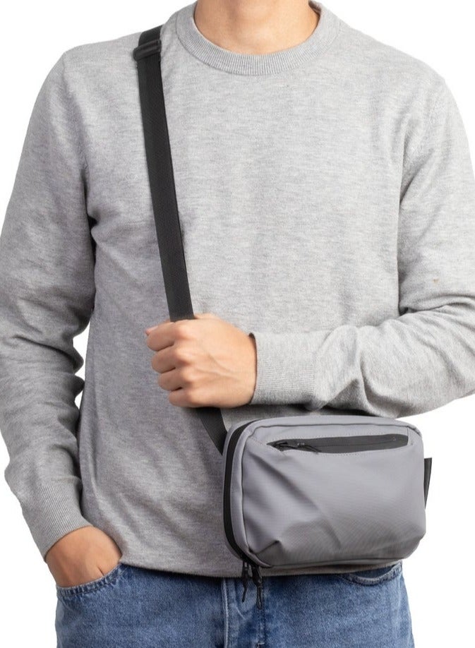 Ar supply Trans Bag by Arij Bags | 3-in-1 Crossbody, Chest and Hand Bag for Daily Use and Outings, Padded Interior for Shock Protection, Main Pocket and Multiple Compartments (23 × 15 × 8 cm) (Grey) - Image 3