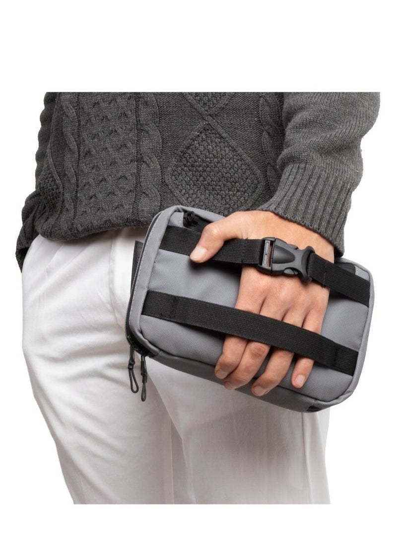 Ar supply Trans Bag by Arij Bags | 3-in-1 Crossbody, Chest and Hand Bag for Daily Use and Outings, Padded Interior for Shock Protection, Main Pocket and Multiple Compartments (23 × 15 × 8 cm) (Grey) - Image 4