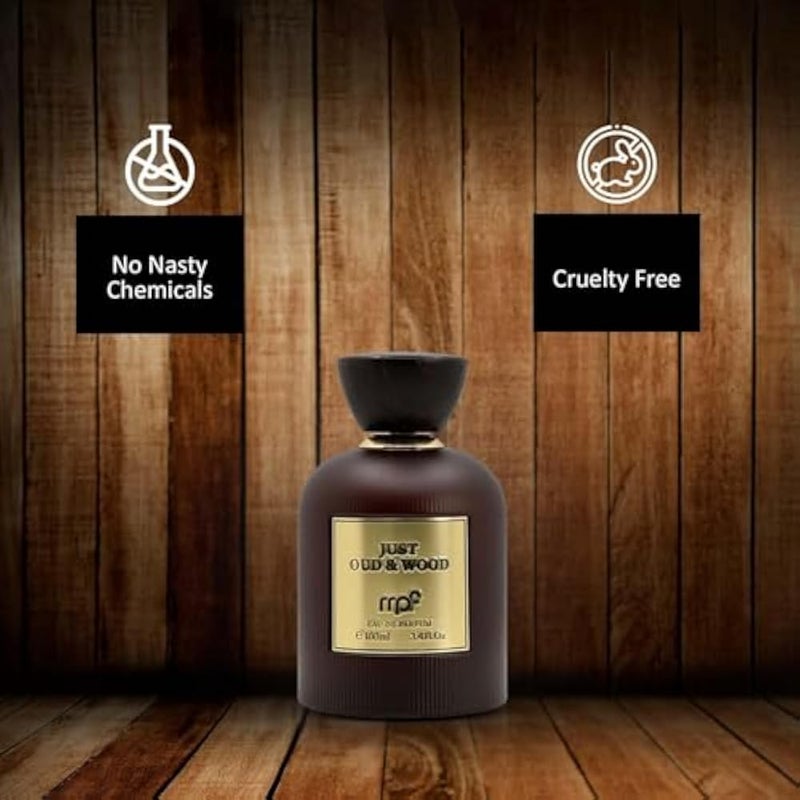 MPF Just Oud & Wood Eau De Parfum For Men 100ml - Image 4