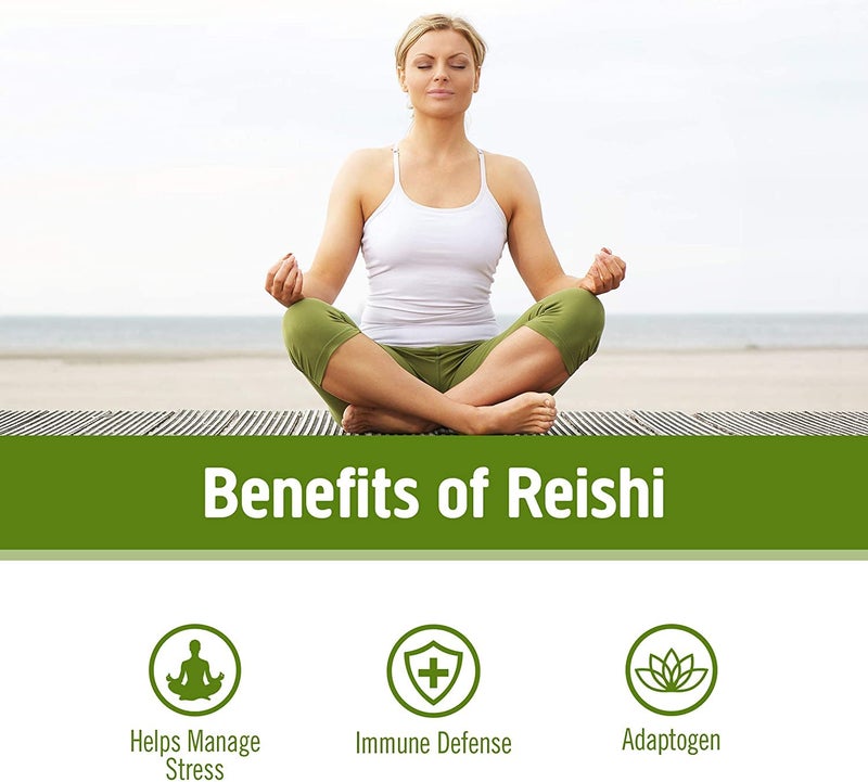 OM Mushroom Superfood Reishi Mushroom Capsules Supplement, Promotes Stress & Immune Support, 90 Count, 30 Days Supply - Image 3