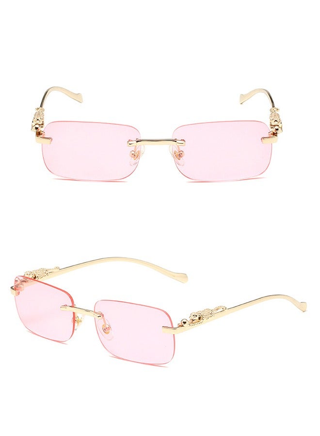 جي أس نظارة شمسية عصرية من المعدن رئيس الفهد - Image 2
