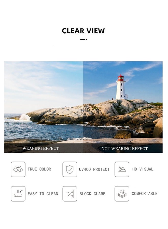 جي أس نظارة شمسية عصرية من المعدن رئيس الفهد - Image 3