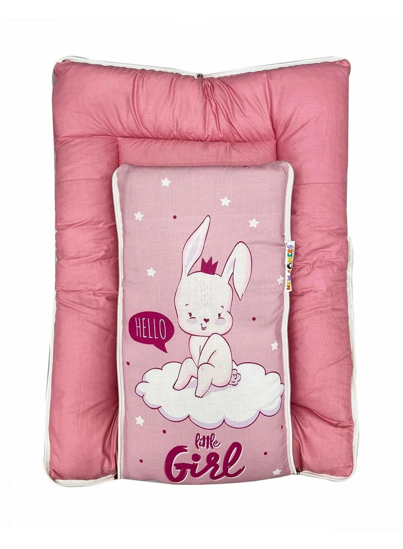 Elvana 3 in 1 Baby Sleeping Bag & Carry Nest | Cotton Bedding Set for Infants & New Born Baby | Portable/Travel & Skin Friendly | 0-3 Months (Spacewalk) - Image 5