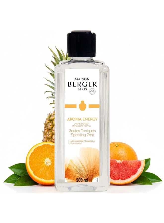Maison Berger Sparkling Zest - Lampe Fragrance Refill for Home Fragrance Oil Diffuser - 16.9 Fluid Ounces - 500 milliliters - Image 1