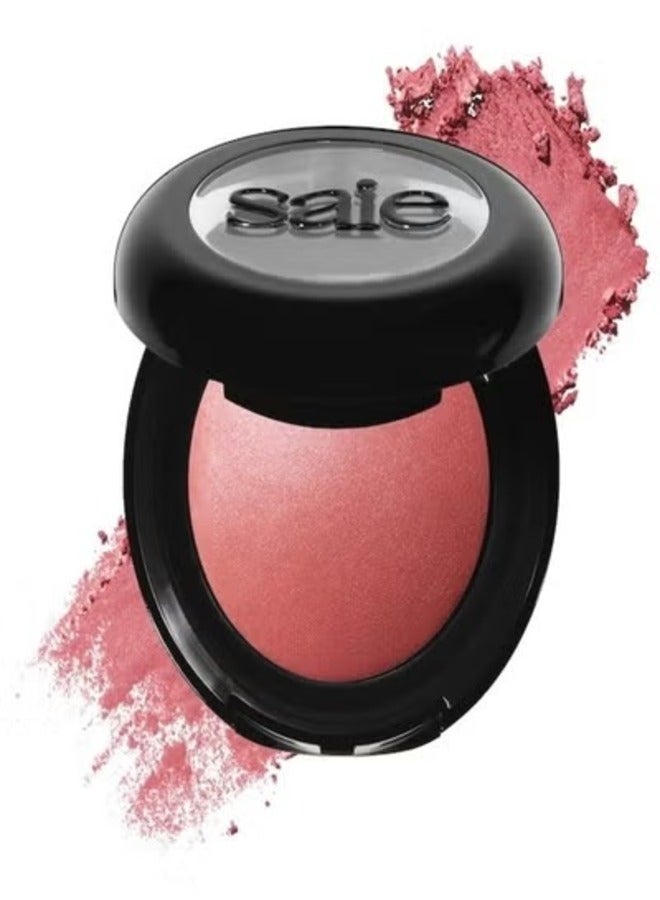 Saie Saie SuperSuede™ Talc-Free Powder Blush 3g – Mia - soft pink Silky, Blendable, Natural Finish  - Image 1