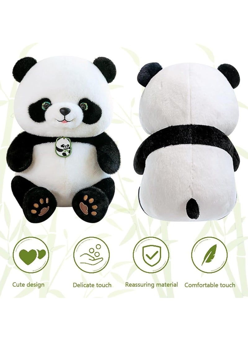 MAGIC VAULT Panda Plush Toy - 30CM Soft Panda Stuffed Animal, Cute Mom & Baby Panda Bear Plushie, Kids Toy Gift for Boys & Girls, Cuddly Panda Plush Toy for Bedroom, Nursery, and Home Decor  - Image 1