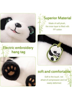 MAGIC VAULT Panda Plush Toy - 30CM Soft Panda Stuffed Animal, Cute Mom & Baby Panda Bear Plushie, Kids Toy Gift for Boys & Girls, Cuddly Panda Plush Toy for Bedroom, Nursery, and Home Decor  - Image 2