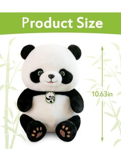 MAGIC VAULT Panda Plush Toy - 30CM Soft Panda Stuffed Animal, Cute Mom & Baby Panda Bear Plushie, Kids Toy Gift for Boys & Girls, Cuddly Panda Plush Toy for Bedroom, Nursery, and Home Decor  - Image 3