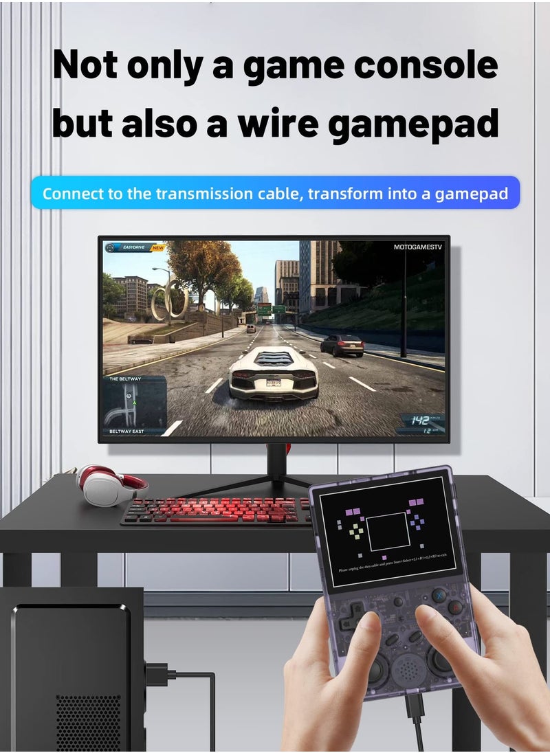 ANBERNIC  - RG353V Retro Handheld Game With Dual OS Android 11 And Linux, 64G TF Card Pre-Installed 4452 Games Supports 5G WiFi 4.2 Bluetooth - Image 1