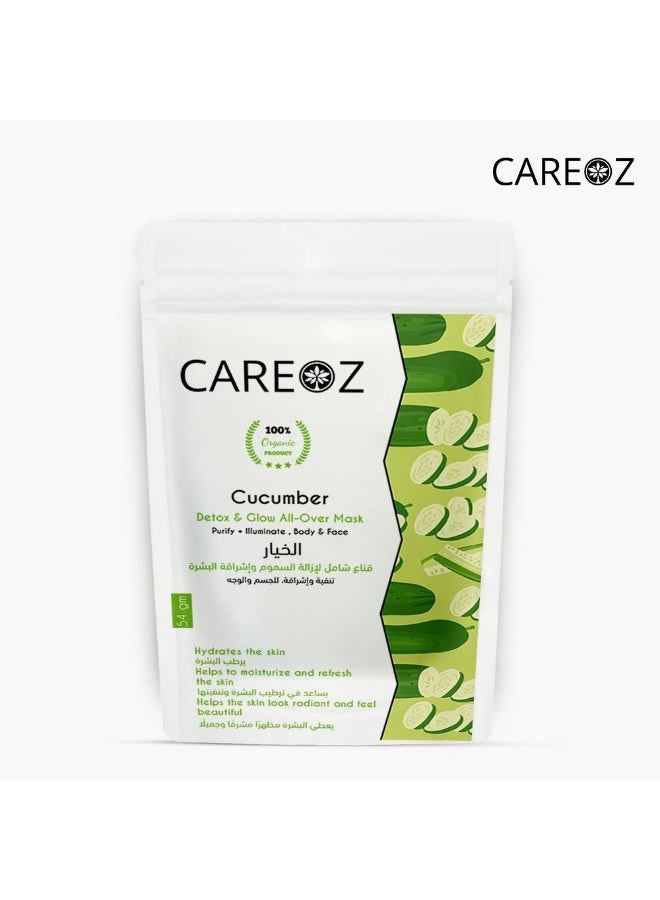 CAREOZ Cucumber Detox & Glow All-Over - Body & Face Mask - Image 1