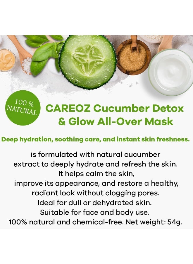 CAREOZ Cucumber Detox & Glow All-Over - Body & Face Mask - Image 2