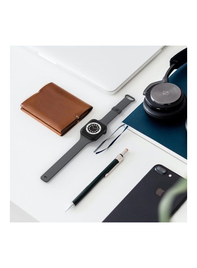 نيبمينينت سوار ساعة بديل من البولي يوريثان الحراري مزود بإبزيم منزلق رمادي داكن - Image 4