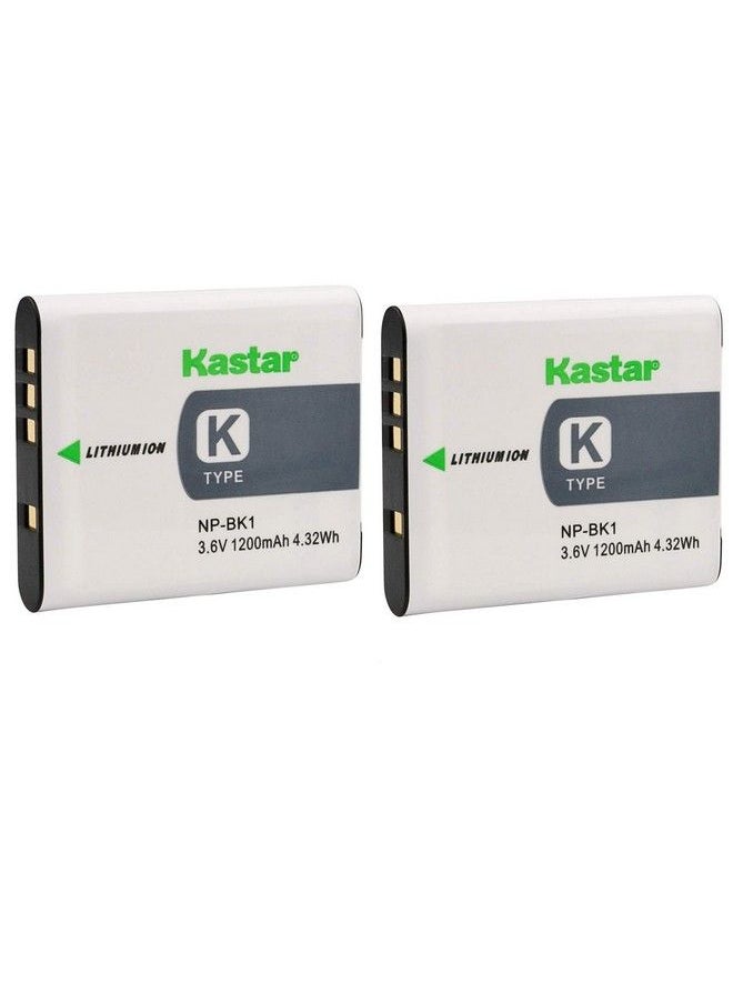 Kastar - Battery (2Pack) For Sony Npbk1 Bccsk Work With Sony Bloggie Mhscm5 Mhspm5 Cybershot Dscs750 Dscs780 Dscs950 Dscs980 Dscw180 Dscw190 Dscw370 Webbie Mhspm1 Cameras - Image 1