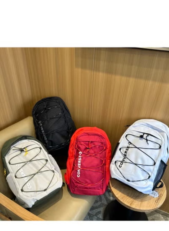 CONVERSE Blue - White Color - Blocking Backpack, Classic Strap Design, Ideal for Vibrant Streetwear and School Days - Image 3