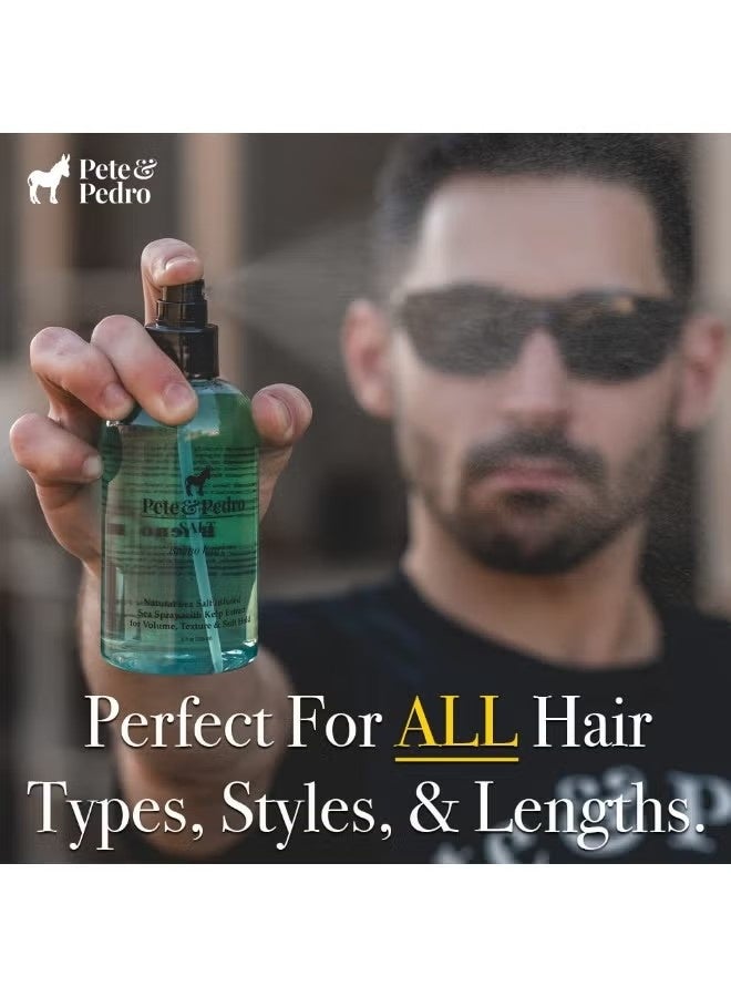 Pete & Pedro SALT - Natural Sea Salt Spray for Hair Men & Women, Adds Instant Volume, Texture, Thickness, & Light Hold | Texturizing & Thickening | As Seen on Shark Tank, 8.5 oz. - Image 4