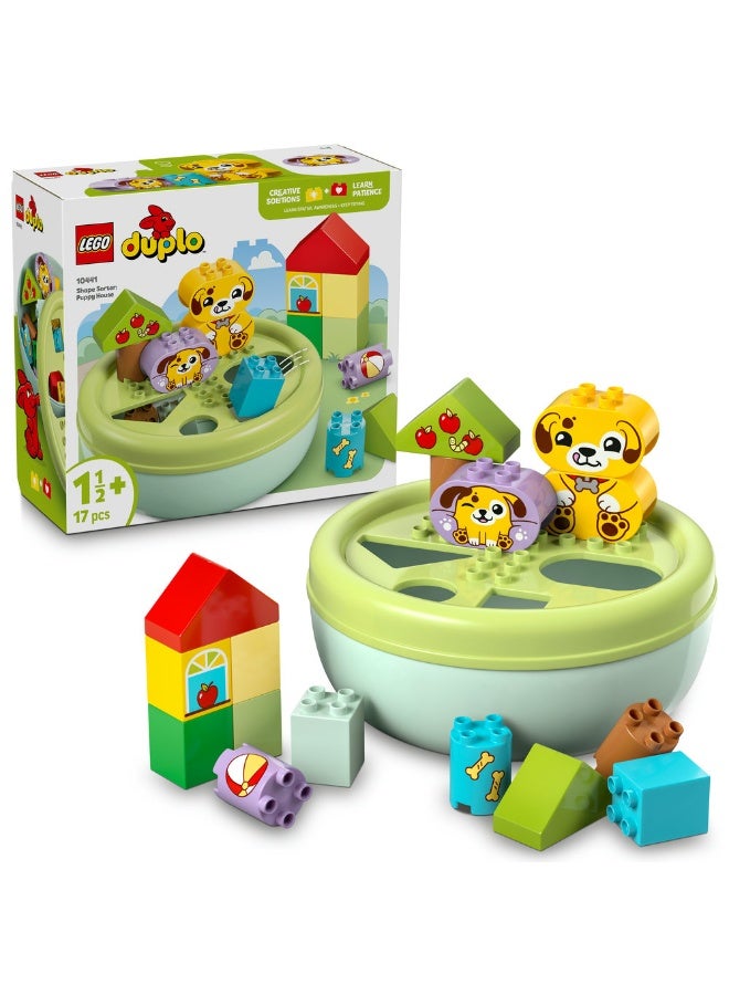LEGO Duplo My First Shape Sorter: Puppy House Toy Set 10441 (Age 1½+, 17 Pieces) - Image 1