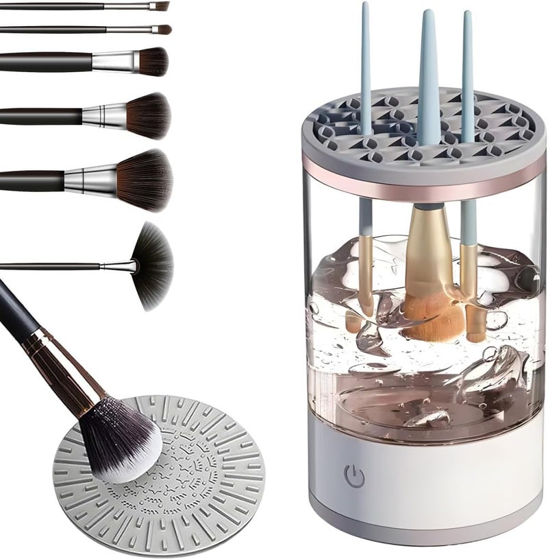 Calyrex Electric Makeup Brush CleanerMakeup Brush Cleaner Machine with Brush MatCosmetic Brush OrganizationDeep Cleaner Brush Spinner - Image 1