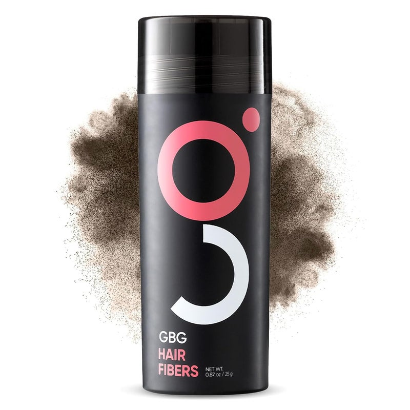 Get Back Gorgeous GBG Womens Hair Fibers for Thinning, Fine Hair & Bald Spots, Medium Brown - Thickening Fibers for Instant Cover Up & Volume in 30 Seconds, Touch Up and Thickener for Women & Men 25g - Cruelty Free