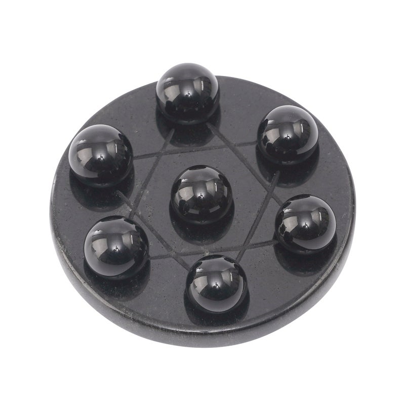 Natural Crystal Gem Mini Seven Star Array Seven Star Disc Round Bead Ornaments Seven Mans Star Feng Shui Home Jewelry Ornaments - Image 1