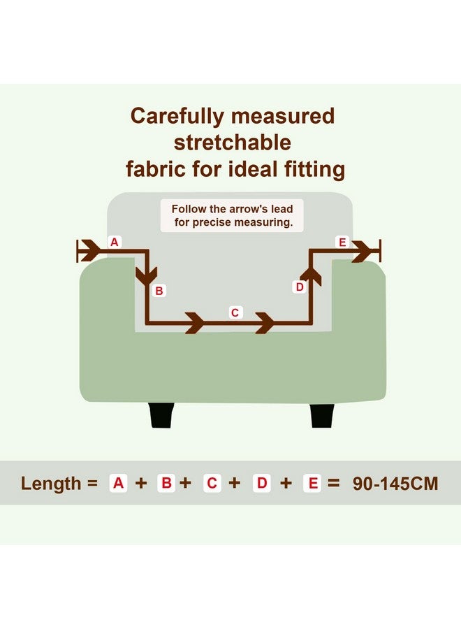 House of Quirk Universal Jacquard Waterproof Thickened Fabric Sofa Cover Soft Touching Cover for Couch Flexible Stretch Sofa Slipcover (One Seater, Beige) - Image 5