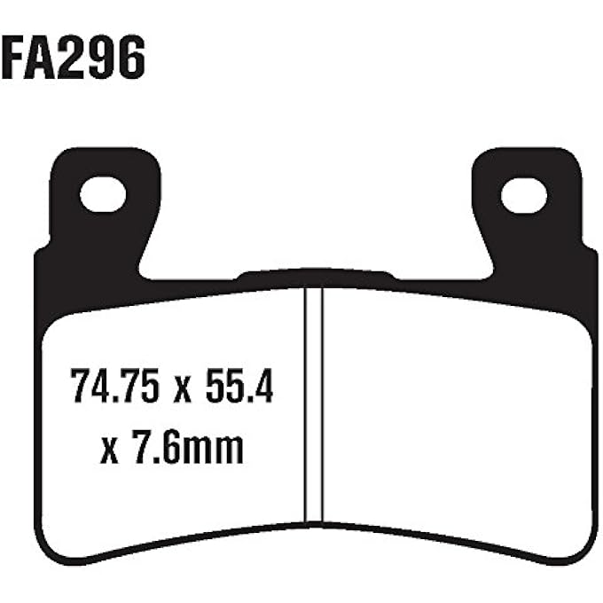 ريحني مجموعة فرامل EBC FA296HH مجموعة وسادات الفرامل القرصية - Image 2