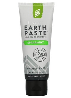 Redmond Earthpaste Mineral Toothpaste Unsweetened Spearmint 4 oz (113 g) 