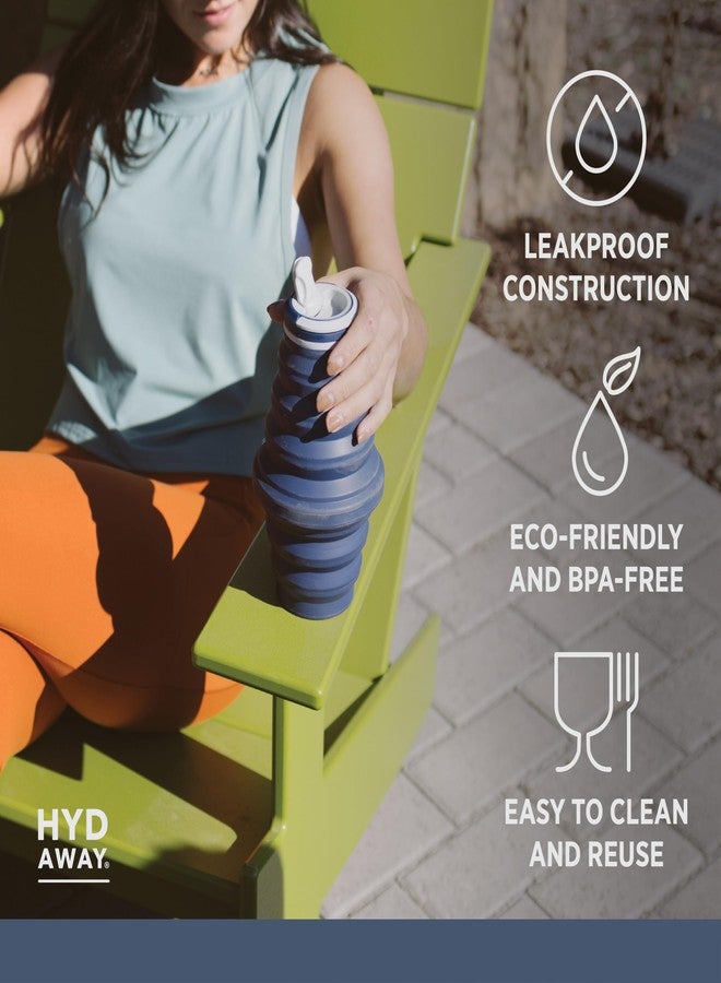 HYDAWAY 25oz Collapsible Water Bottle - BPA-Free, Leakproof, Lightweight, and Space-Saving - Perfect for Hiking, Travel, and All-Day Hydration - Image 3