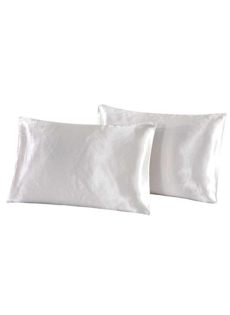 Y&D 2-Piece Simple Solid Colour Pillow Case Cover  - Image 1