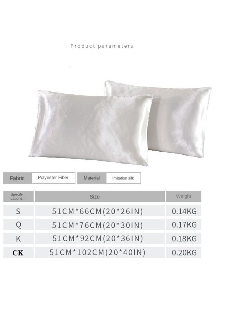 Y&D 2-Piece Simple Solid Colour Pillow Case Cover  - Image 4